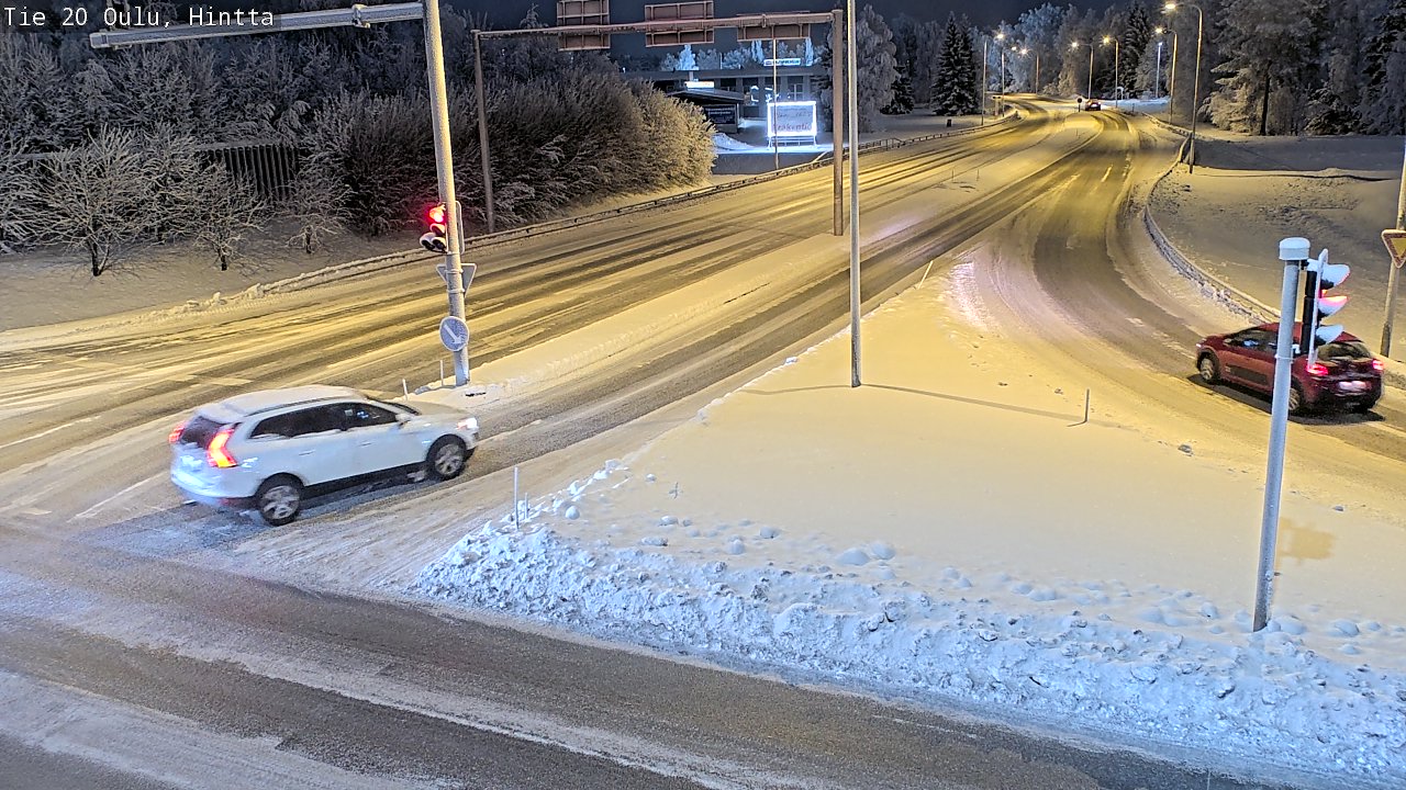 Weather Camera Image Väg 20 Uleåborg, Hintta, Oulu, Pohjois-Pohjanmaa