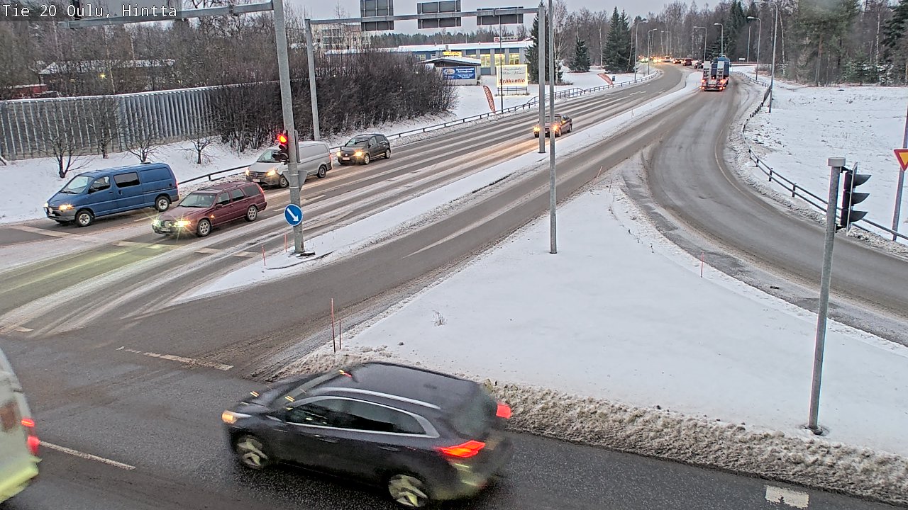 Weather Camera Image Väg 20 Uleåborg, Hintta, Oulu, Pohjois-Pohjanmaa