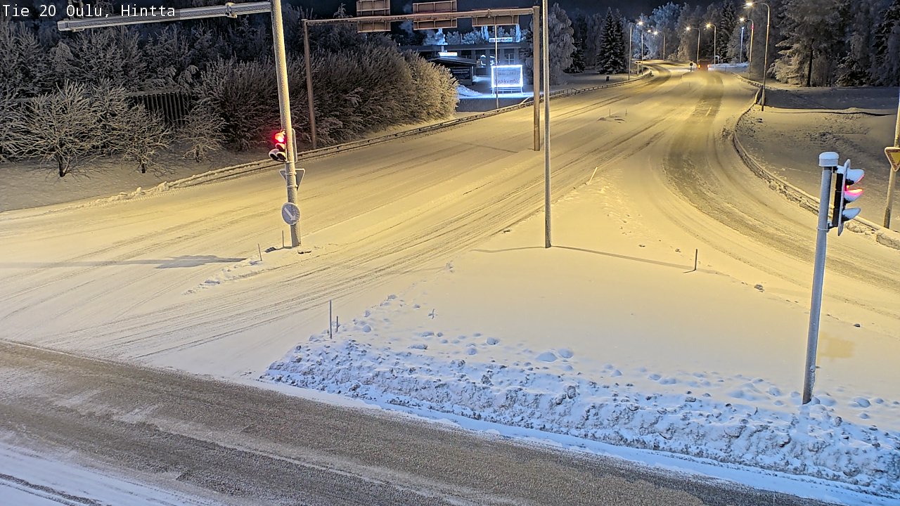 Weather Camera Image Road 20 Oulu, Hintta, Oulu, Pohjois-Pohjanmaa
