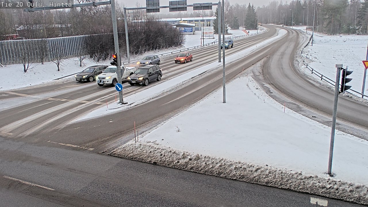 Weather Camera Image Väg 20 Uleåborg, Hintta, Oulu, Pohjois-Pohjanmaa