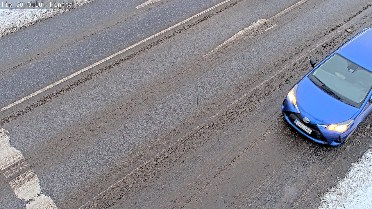 Weather Camera Image Väg 20 Uleåborg, Hintta, Oulu, Pohjois-Pohjanmaa