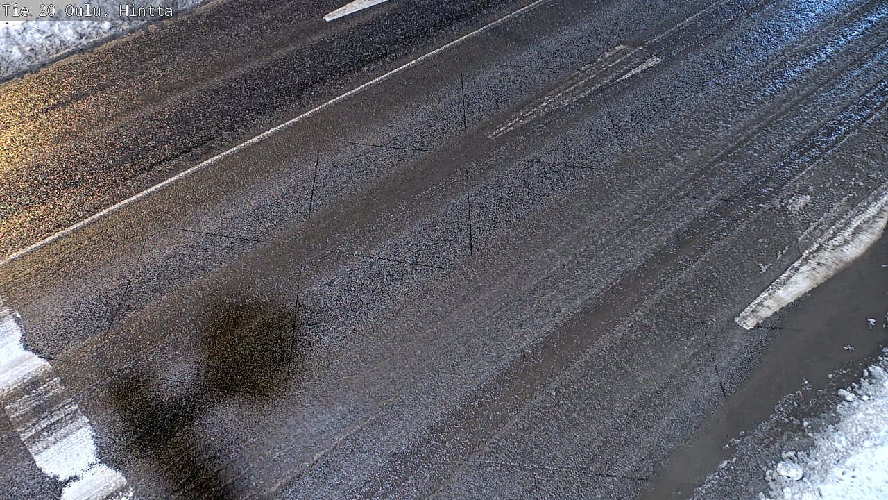 Weather Camera Image Väg 20 Uleåborg, Hintta, Oulu, Pohjois-Pohjanmaa