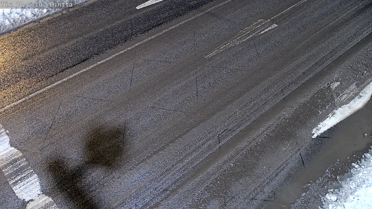 Weather Camera Image Väg 20 Uleåborg, Hintta, Oulu, Pohjois-Pohjanmaa