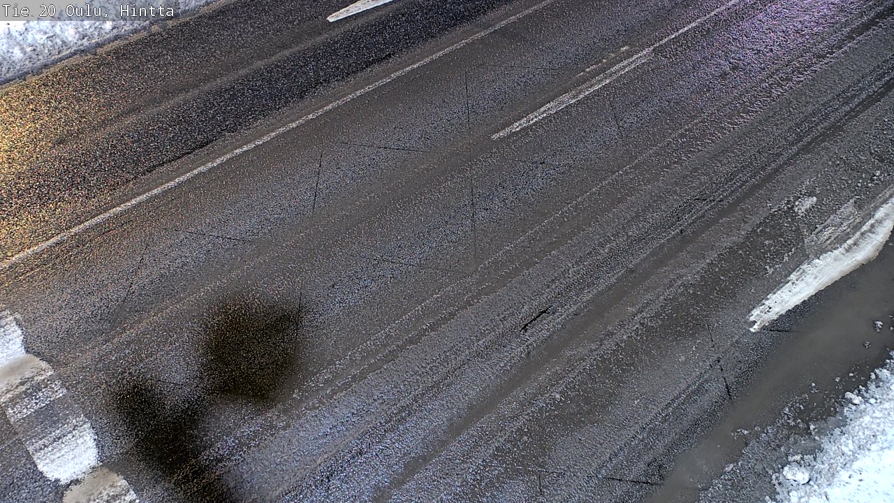 Weather Camera Image Väg 20 Uleåborg, Hintta, Oulu, Pohjois-Pohjanmaa