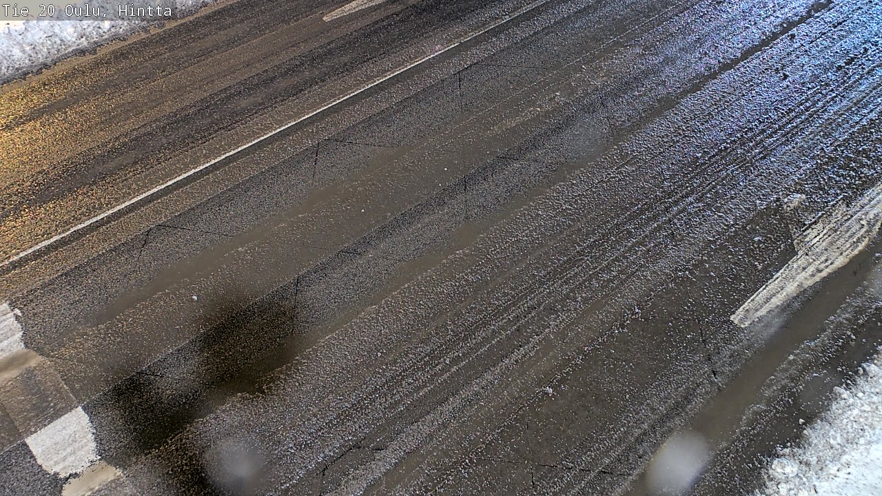 Weather Camera Image Väg 20 Uleåborg, Hintta, Oulu, Pohjois-Pohjanmaa