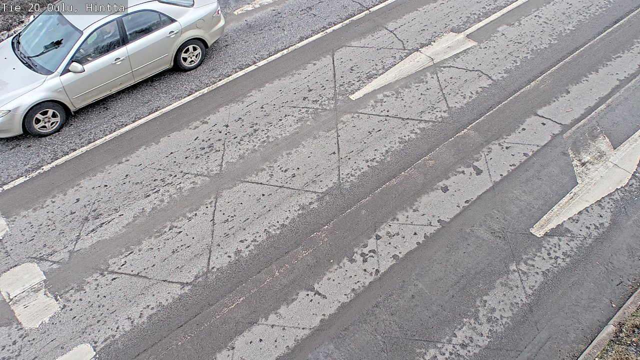 Weather Camera Image Väg 20 Uleåborg, Hintta, Oulu, Pohjois-Pohjanmaa