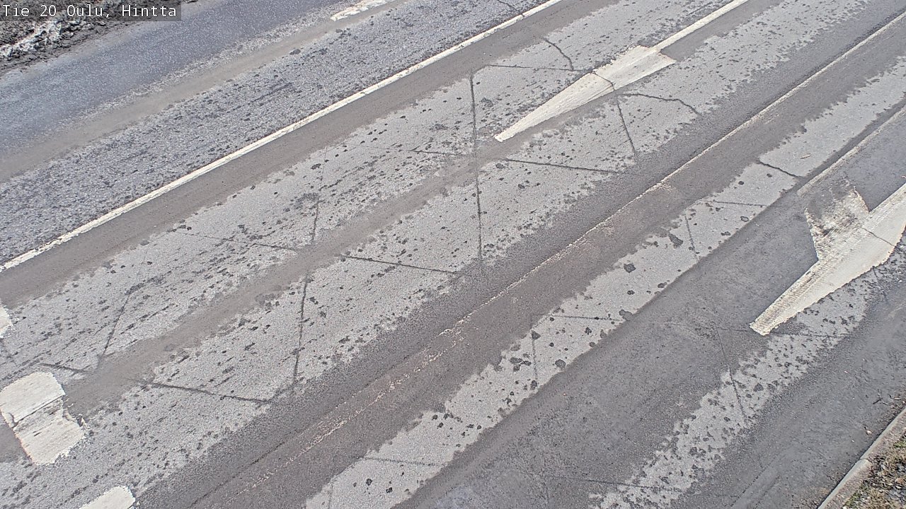 Weather Camera Image Väg 20 Uleåborg, Hintta, Oulu, Pohjois-Pohjanmaa