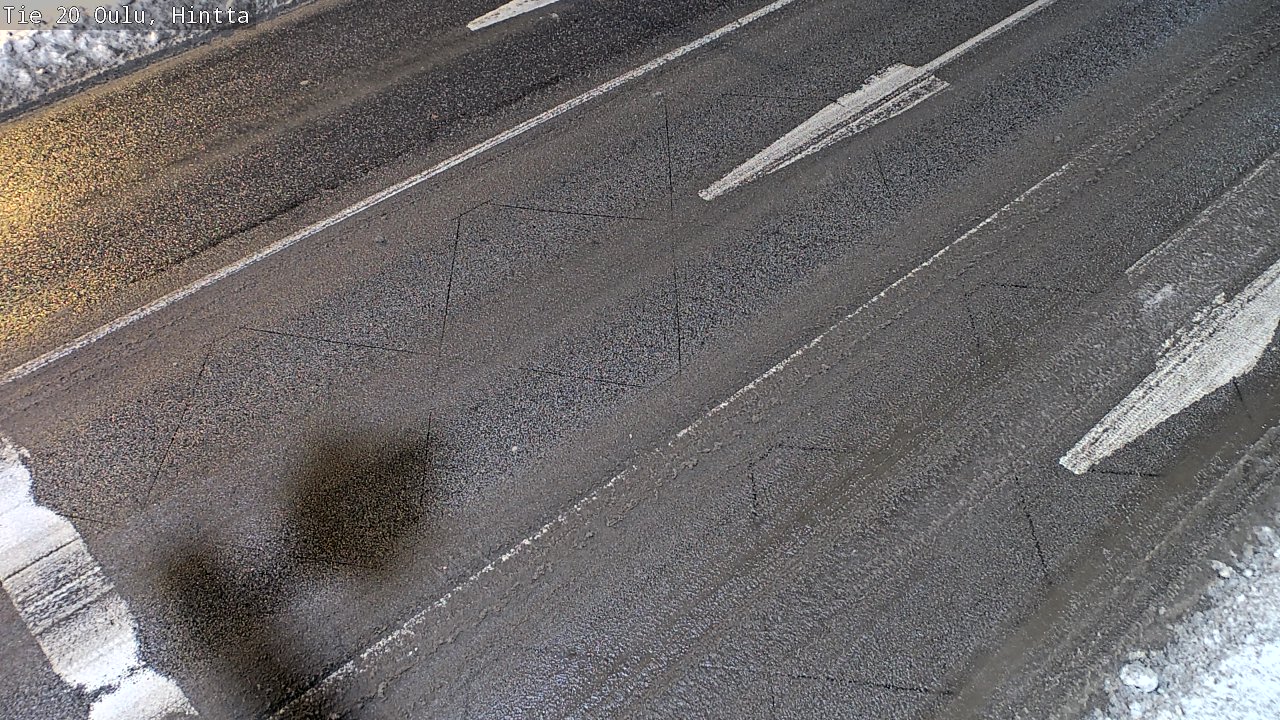Weather Camera Image Väg 20 Uleåborg, Hintta, Oulu, Pohjois-Pohjanmaa