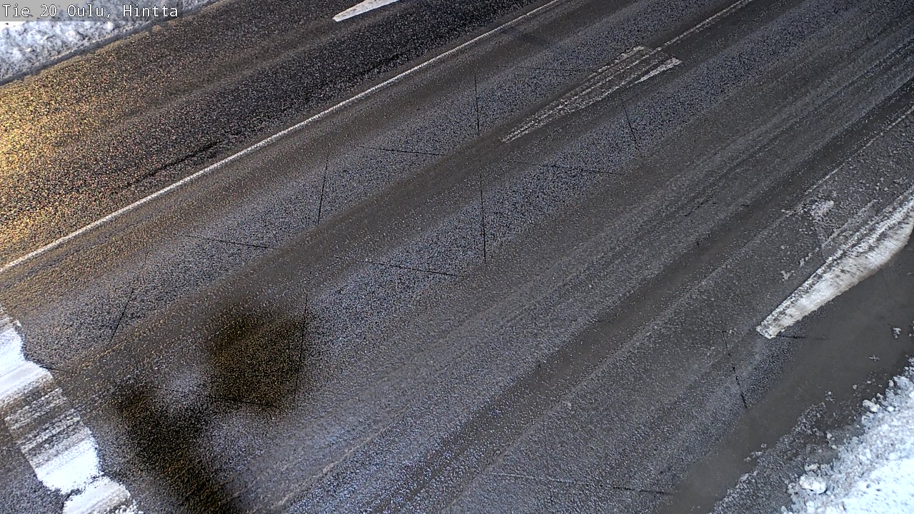 Weather Camera Image Väg 20 Uleåborg, Hintta, Oulu, Pohjois-Pohjanmaa
