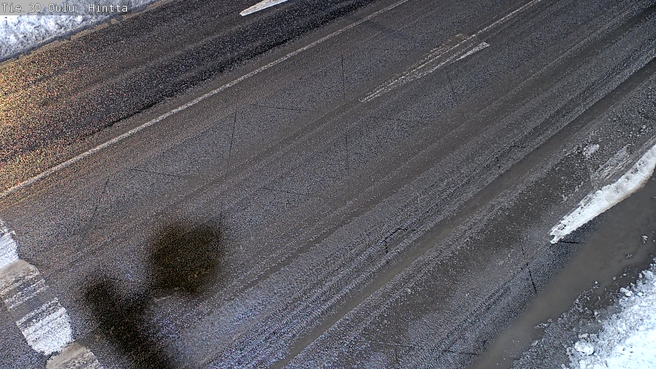 Weather Camera Image Väg 20 Uleåborg, Hintta, Oulu, Pohjois-Pohjanmaa