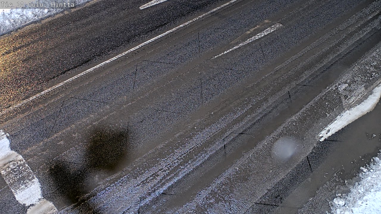 Weather Camera Image Väg 20 Uleåborg, Hintta, Oulu, Pohjois-Pohjanmaa