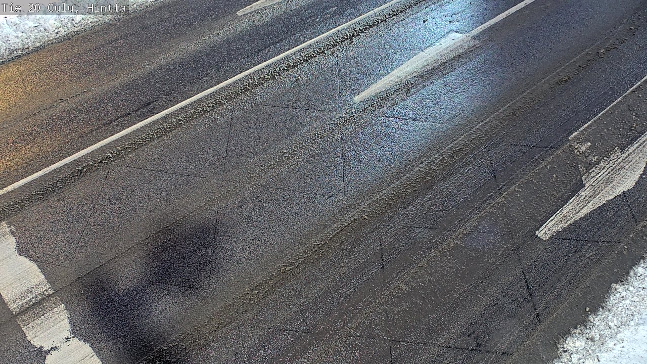 Weather Camera Image Väg 20 Uleåborg, Hintta, Oulu, Pohjois-Pohjanmaa