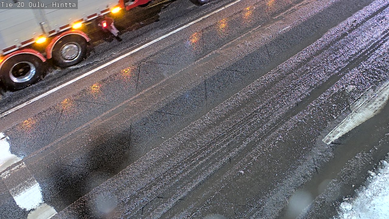 Weather Camera Image Väg 20 Uleåborg, Hintta, Oulu, Pohjois-Pohjanmaa