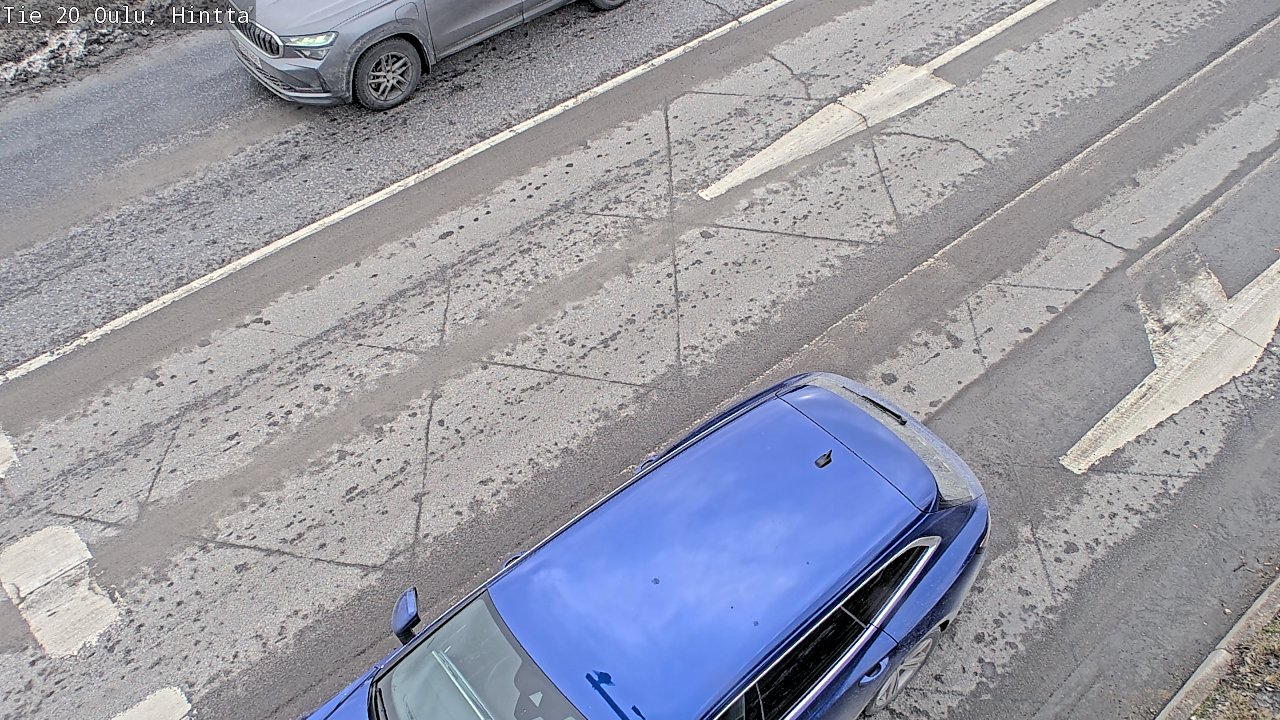 Weather Camera Image Väg 20 Uleåborg, Hintta, Oulu, Pohjois-Pohjanmaa