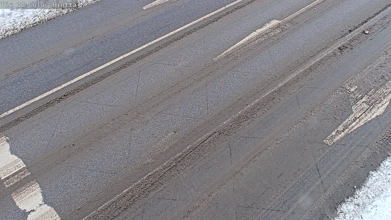 Weather Camera Image Väg 20 Uleåborg, Hintta, Oulu, Pohjois-Pohjanmaa