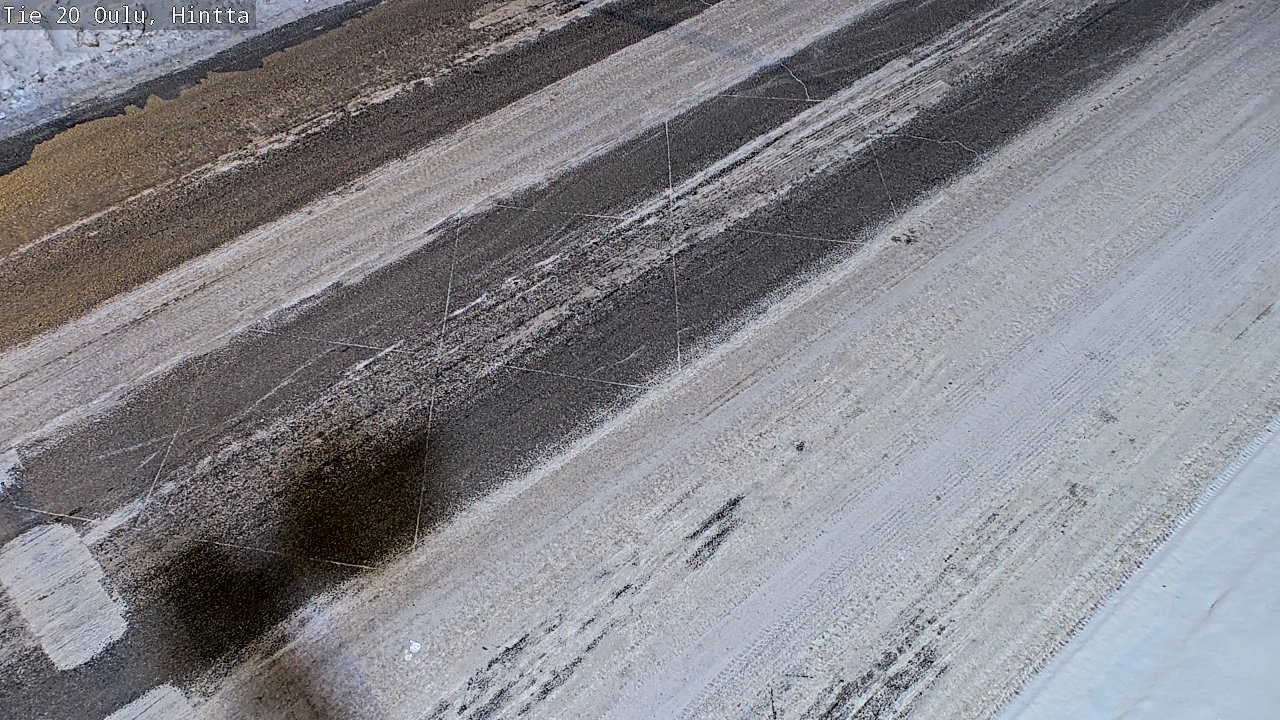 Weather Camera Image Väg 20 Uleåborg, Hintta, Oulu, Pohjois-Pohjanmaa