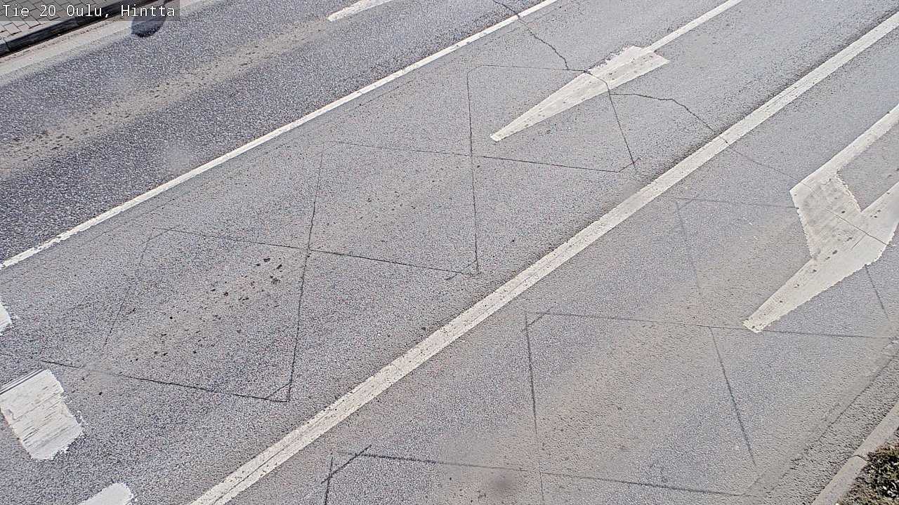 Weather Camera Image Väg 20 Uleåborg, Hintta, Oulu, Pohjois-Pohjanmaa