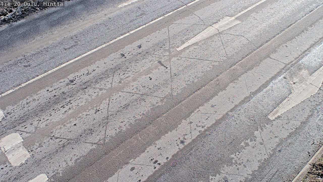 Weather Camera Image Väg 20 Uleåborg, Hintta, Oulu, Pohjois-Pohjanmaa