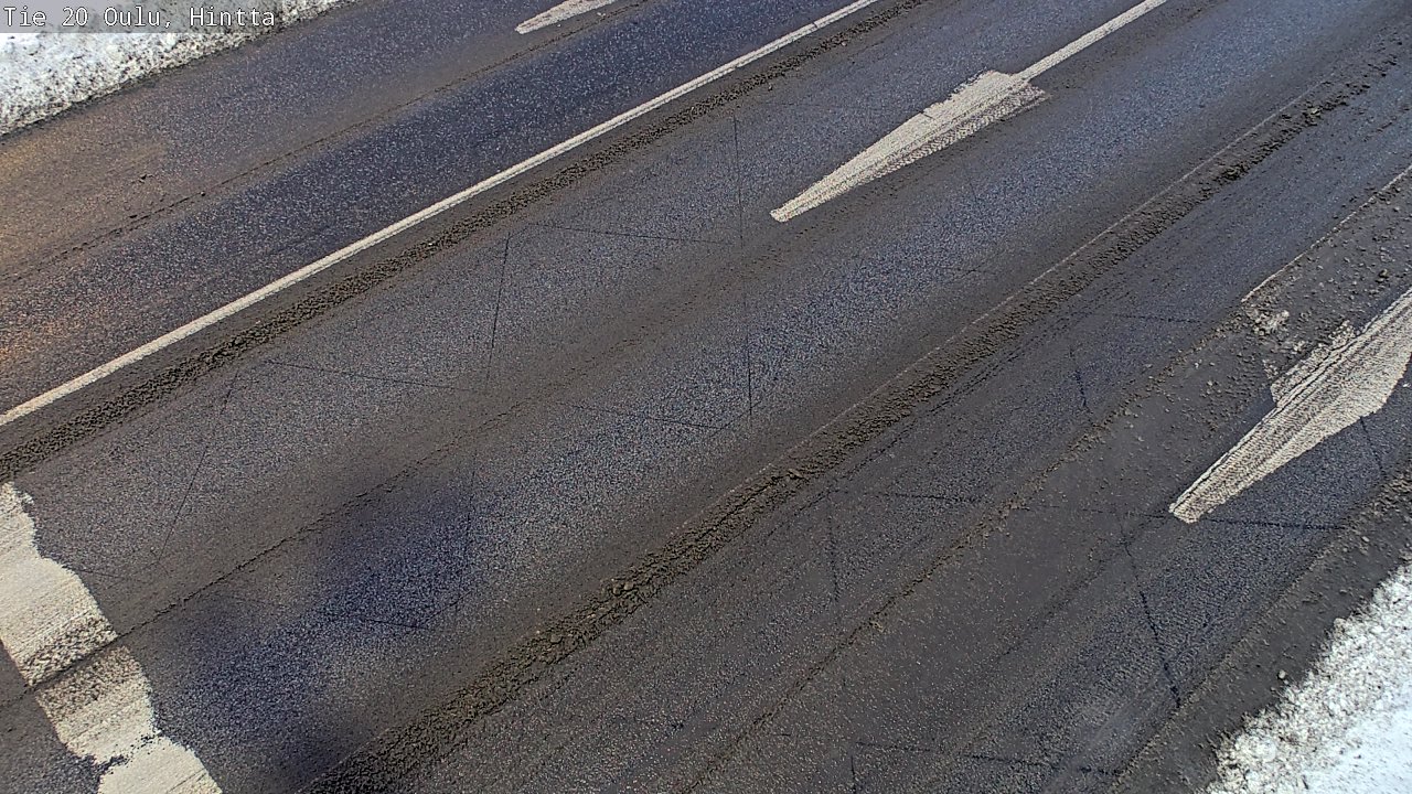 Weather Camera Image Väg 20 Uleåborg, Hintta, Oulu, Pohjois-Pohjanmaa
