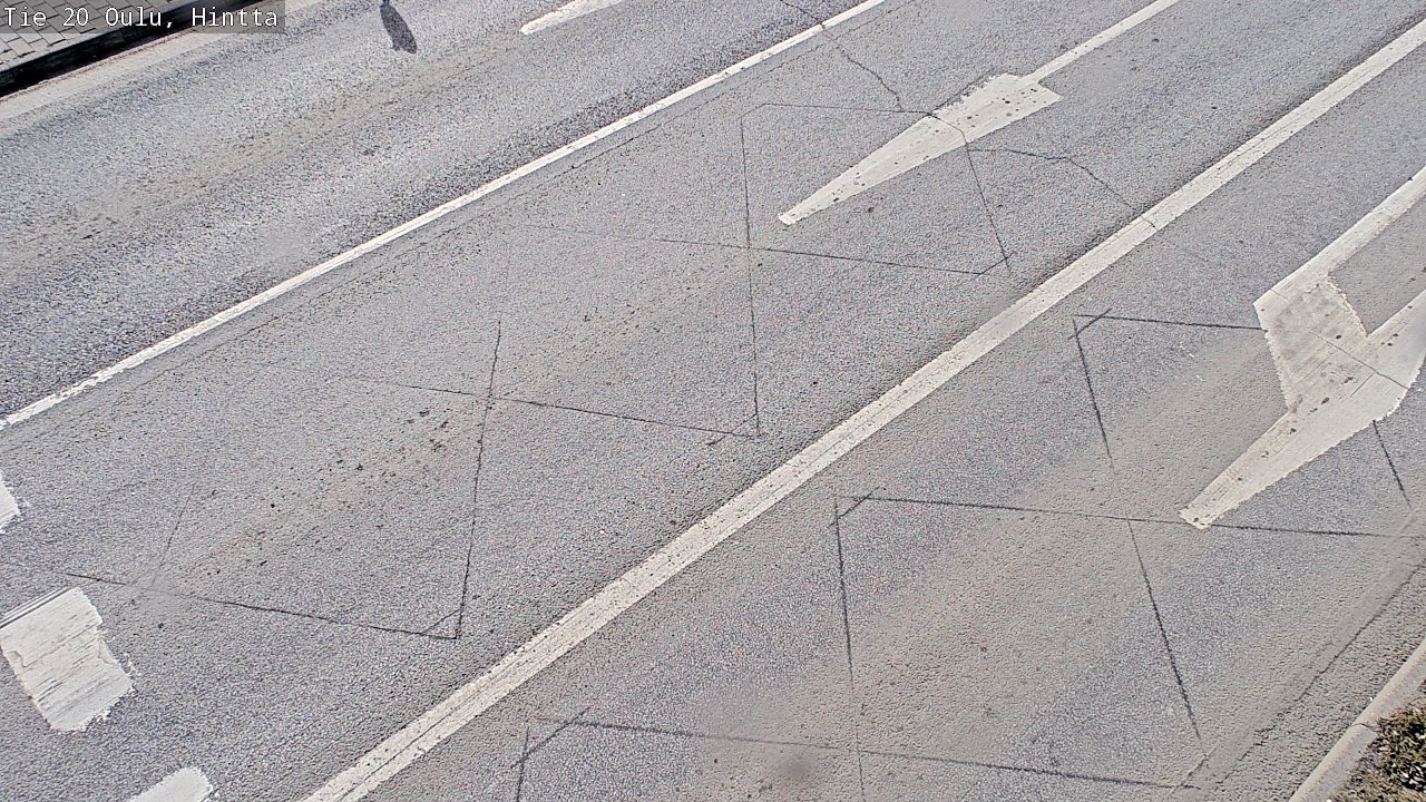 Weather Camera Image Väg 20 Uleåborg, Hintta, Oulu, Pohjois-Pohjanmaa