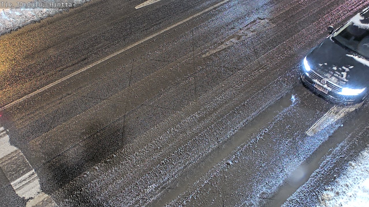 Weather Camera Image Väg 20 Uleåborg, Hintta, Oulu, Pohjois-Pohjanmaa