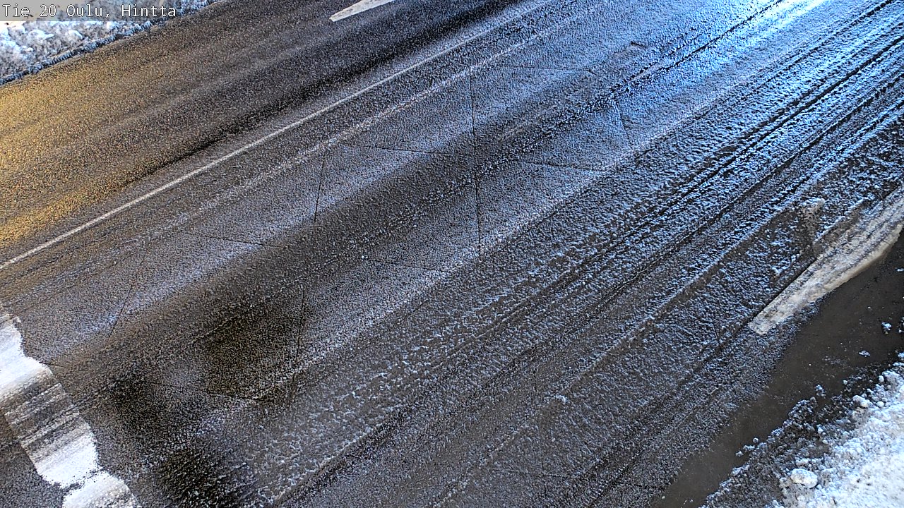 Weather Camera Image Väg 20 Uleåborg, Hintta, Oulu, Pohjois-Pohjanmaa