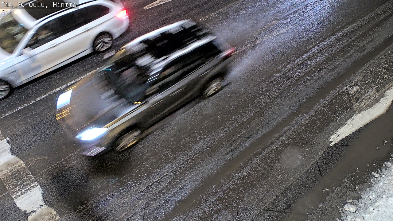 Weather Camera Image Väg 20 Uleåborg, Hintta, Oulu, Pohjois-Pohjanmaa