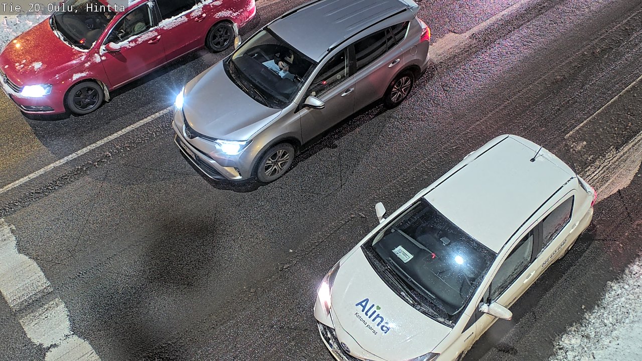 Weather Camera Image Väg 20 Uleåborg, Hintta, Oulu, Pohjois-Pohjanmaa