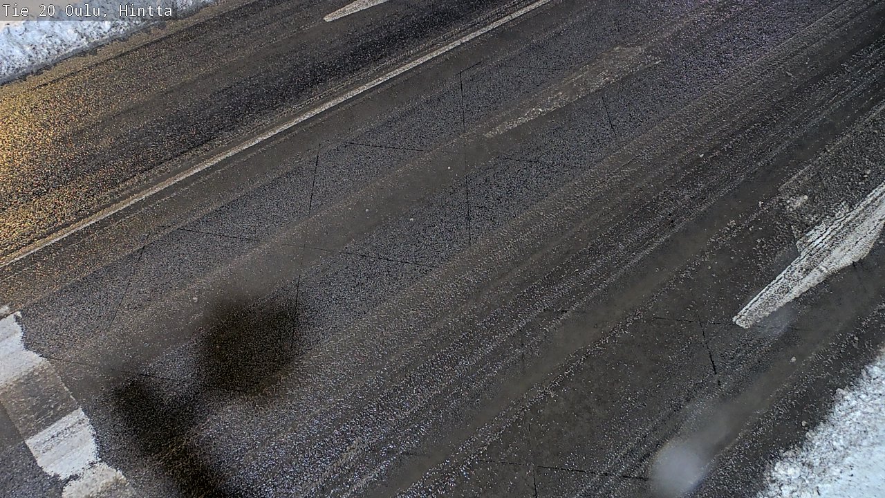 Weather Camera Image Väg 20 Uleåborg, Hintta, Oulu, Pohjois-Pohjanmaa