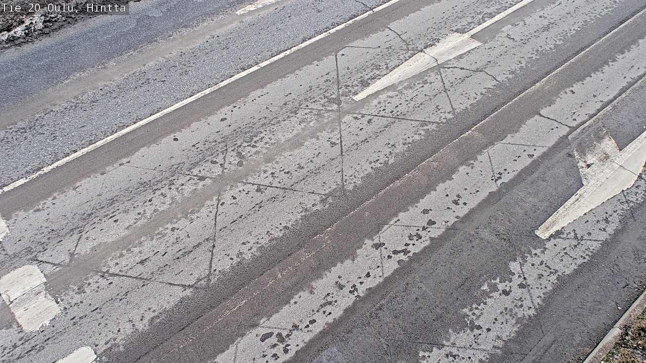Weather Camera Image Väg 20 Uleåborg, Hintta, Oulu, Pohjois-Pohjanmaa