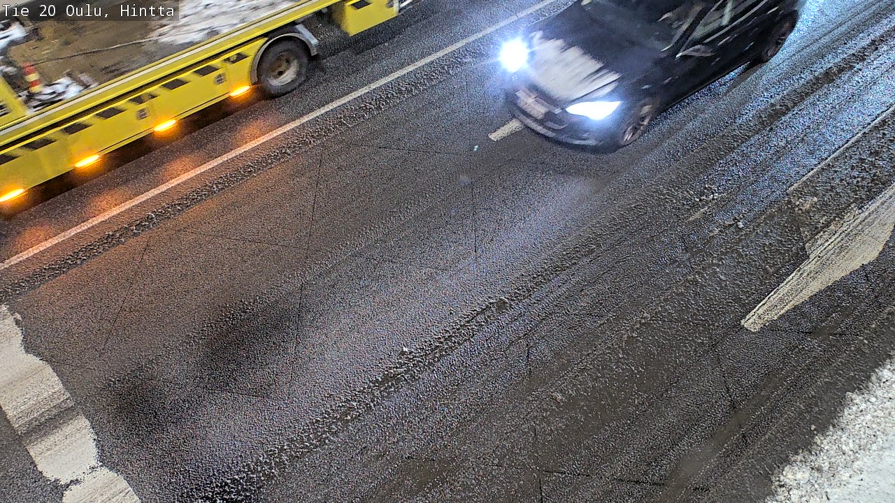 Weather Camera Image Väg 20 Uleåborg, Hintta, Oulu, Pohjois-Pohjanmaa