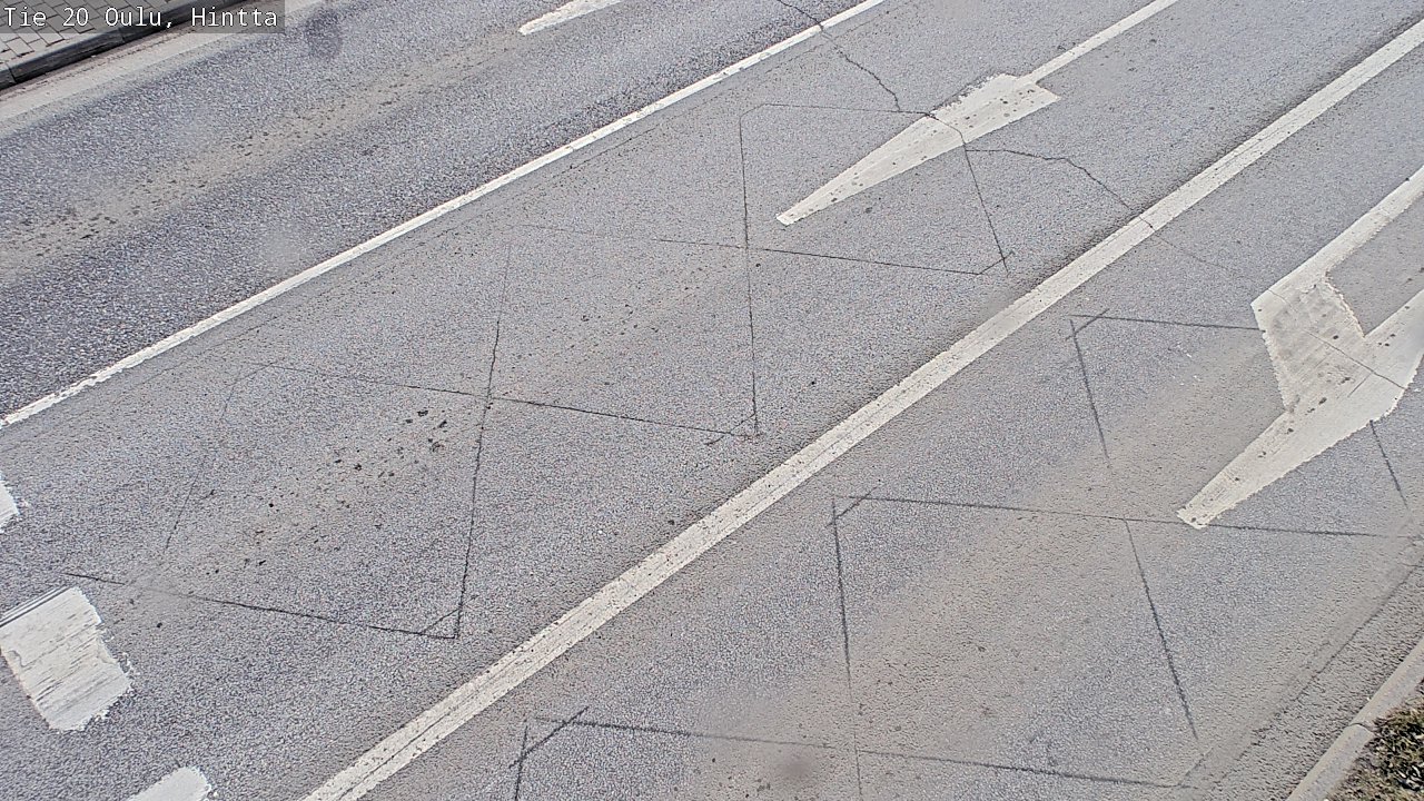 Weather Camera Image Väg 20 Uleåborg, Hintta, Oulu, Pohjois-Pohjanmaa