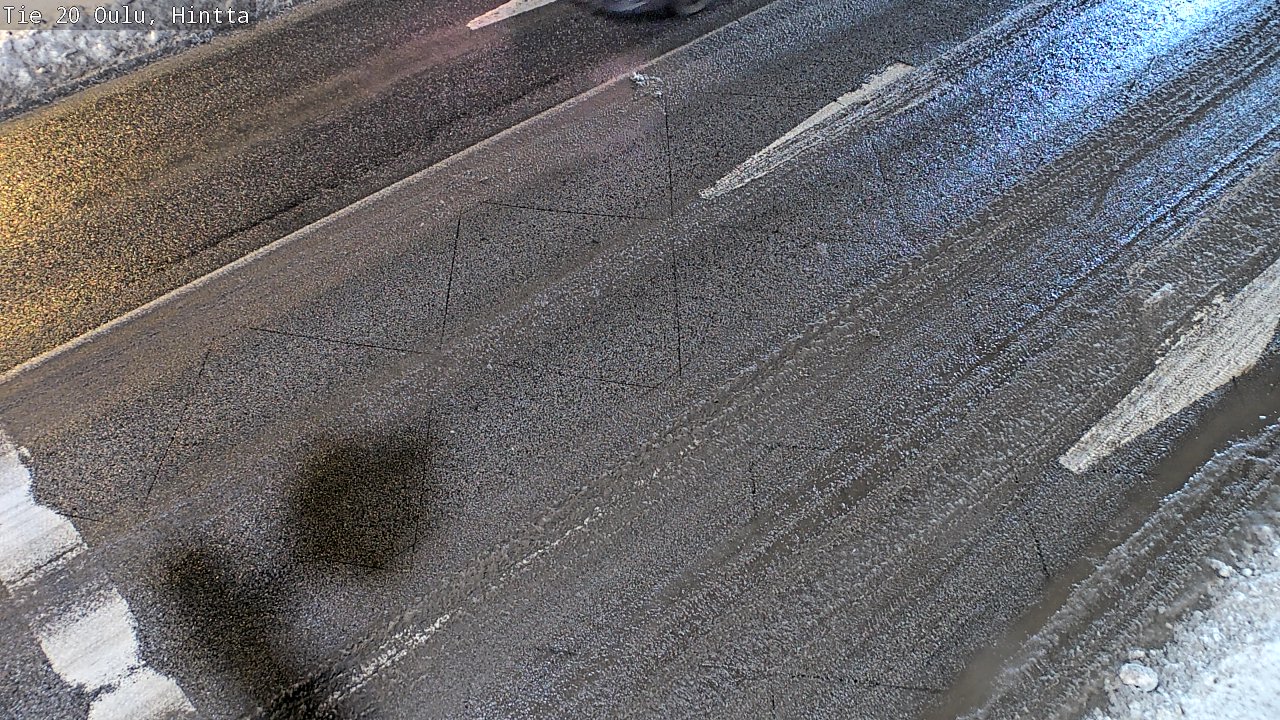 Weather Camera Image Väg 20 Uleåborg, Hintta, Oulu, Pohjois-Pohjanmaa