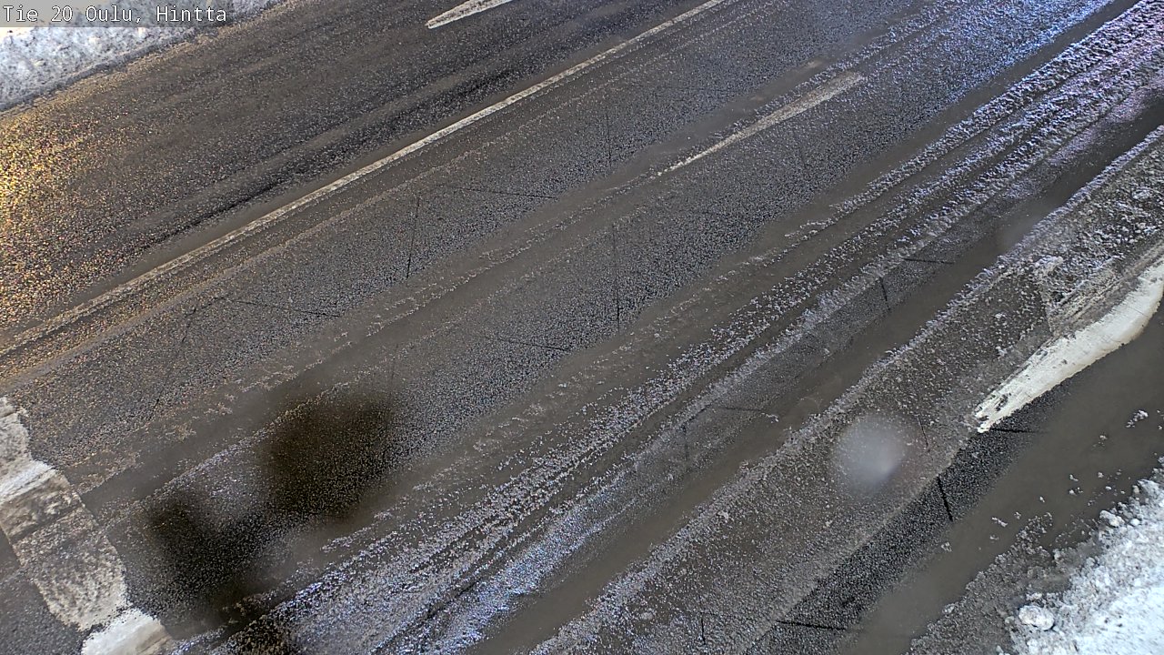 Weather Camera Image Väg 20 Uleåborg, Hintta, Oulu, Pohjois-Pohjanmaa