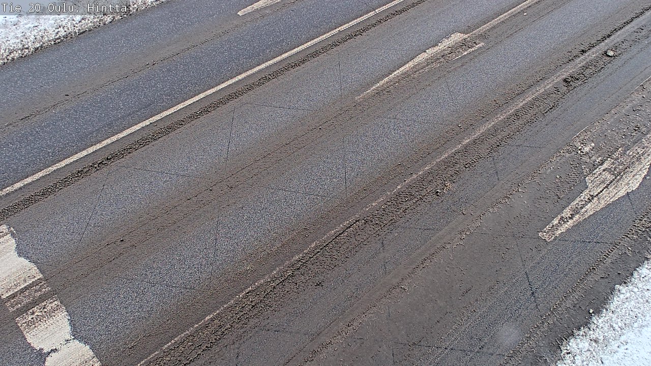 Weather Camera Image Väg 20 Uleåborg, Hintta, Oulu, Pohjois-Pohjanmaa