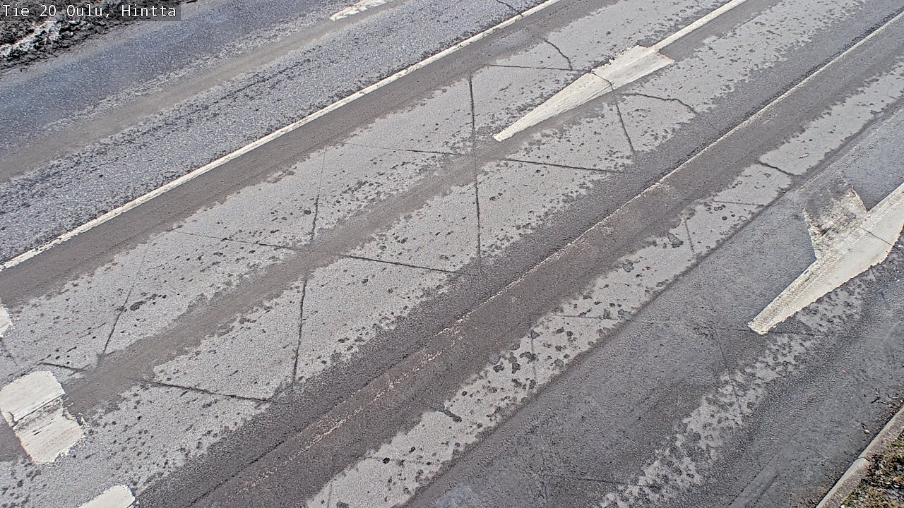 Weather Camera Image Väg 20 Uleåborg, Hintta, Oulu, Pohjois-Pohjanmaa