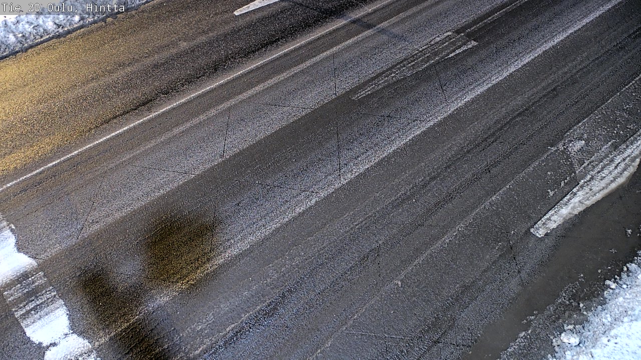 Weather Camera Image Väg 20 Uleåborg, Hintta, Oulu, Pohjois-Pohjanmaa