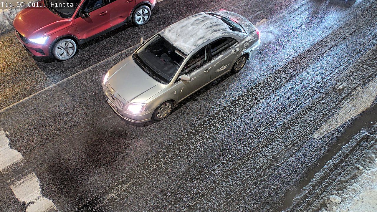 Weather Camera Image Väg 20 Uleåborg, Hintta, Oulu, Pohjois-Pohjanmaa