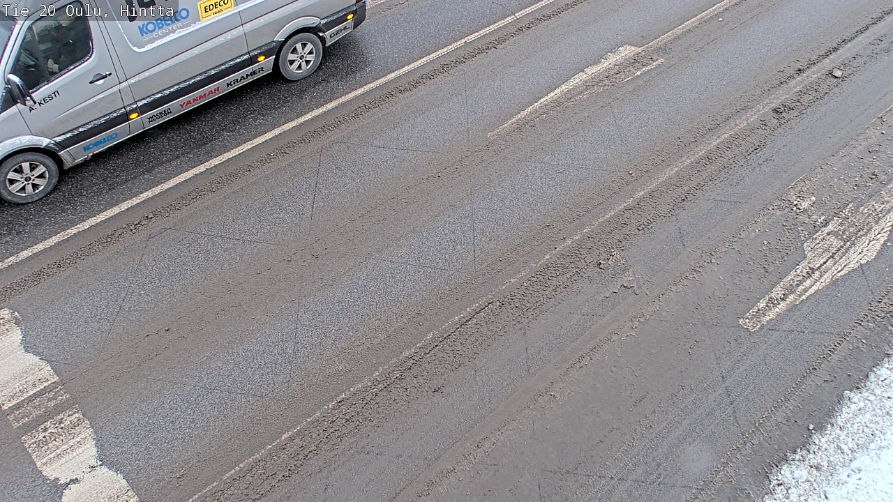 Weather Camera Image Väg 20 Uleåborg, Hintta, Oulu, Pohjois-Pohjanmaa