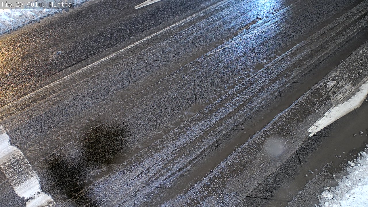 Weather Camera Image Väg 20 Uleåborg, Hintta, Oulu, Pohjois-Pohjanmaa