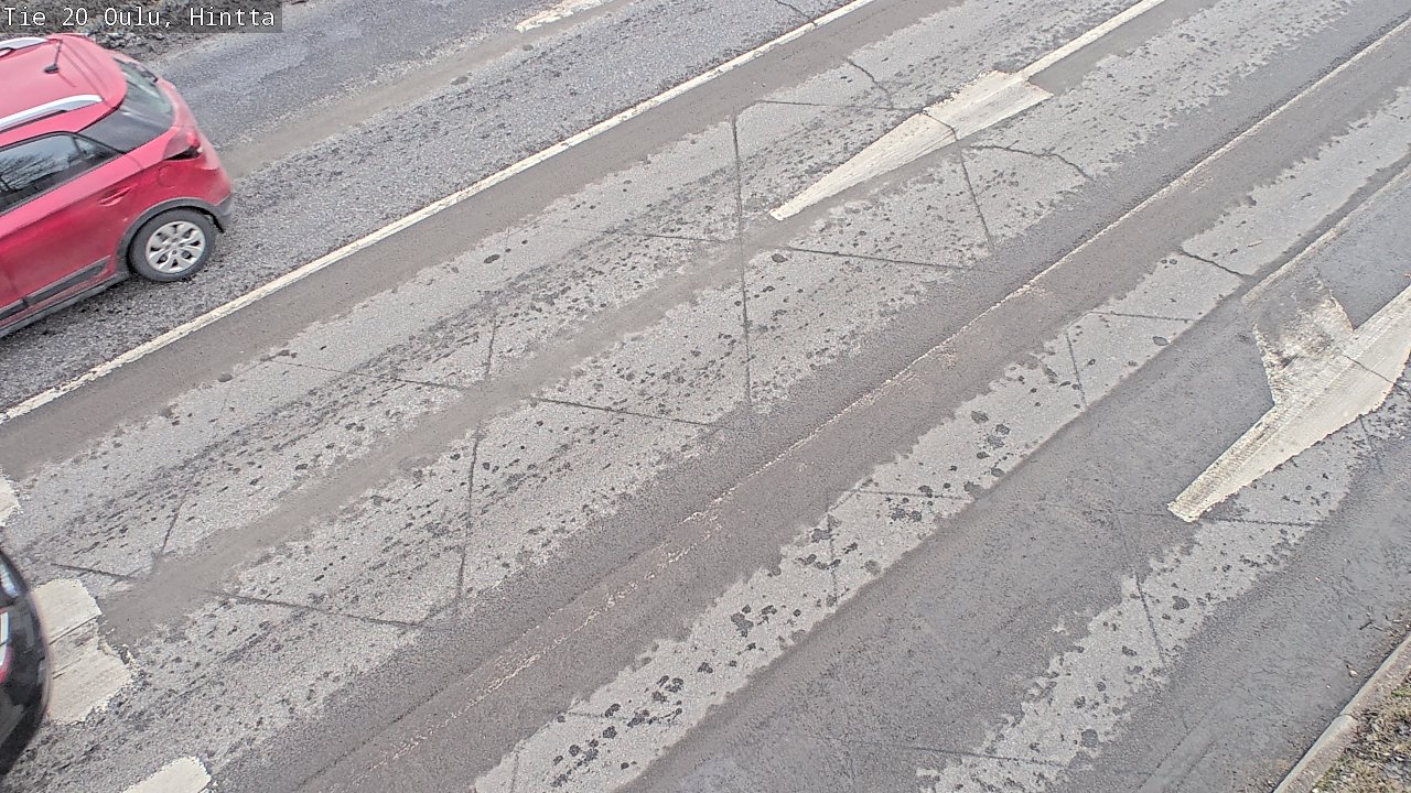 Weather Camera Image Väg 20 Uleåborg, Hintta, Oulu, Pohjois-Pohjanmaa