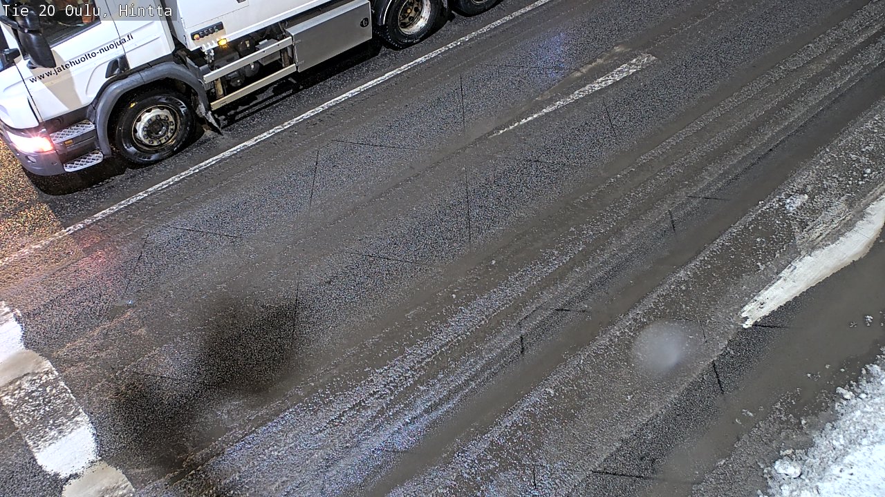 Weather Camera Image Väg 20 Uleåborg, Hintta, Oulu, Pohjois-Pohjanmaa