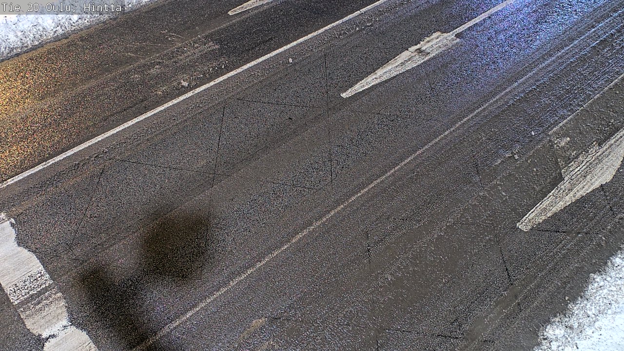 Weather Camera Image Väg 20 Uleåborg, Hintta, Oulu, Pohjois-Pohjanmaa