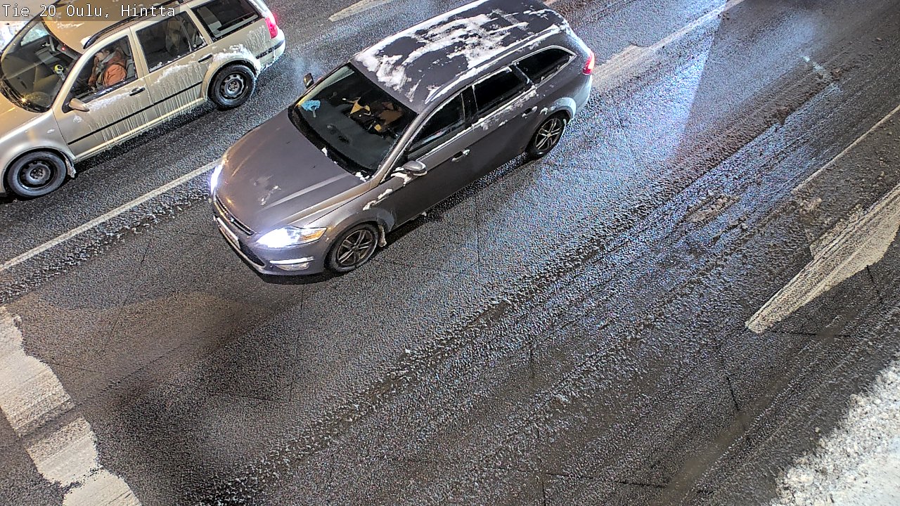 Weather Camera Image Väg 20 Uleåborg, Hintta, Oulu, Pohjois-Pohjanmaa