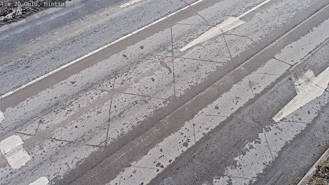 Weather Camera Image Väg 20 Uleåborg, Hintta, Oulu, Pohjois-Pohjanmaa