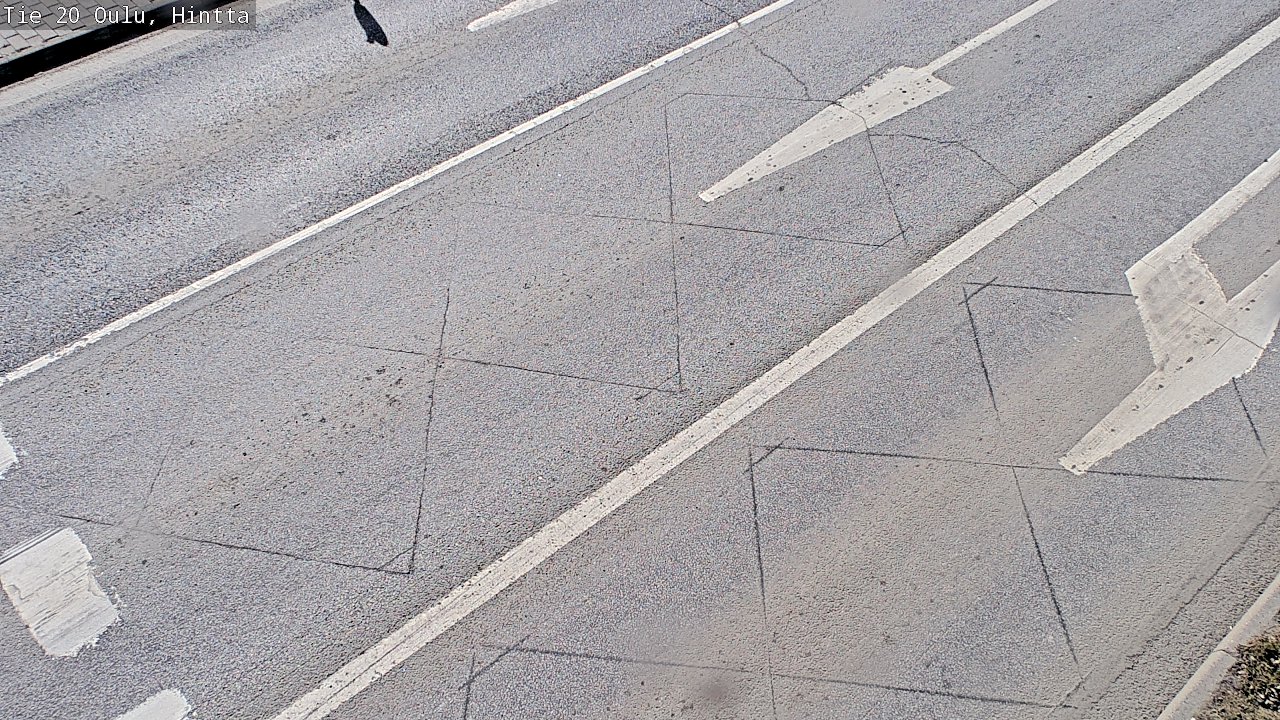 Weather Camera Image Väg 20 Uleåborg, Hintta, Oulu, Pohjois-Pohjanmaa