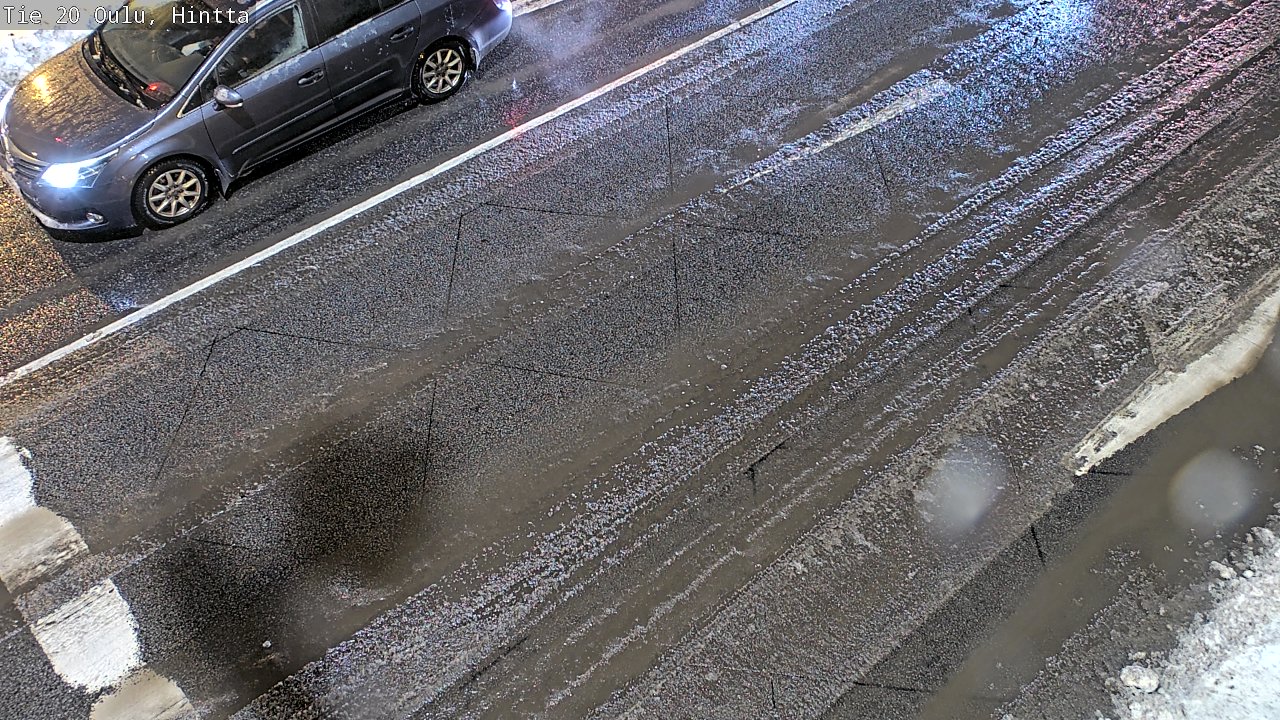Weather Camera Image Väg 20 Uleåborg, Hintta, Oulu, Pohjois-Pohjanmaa