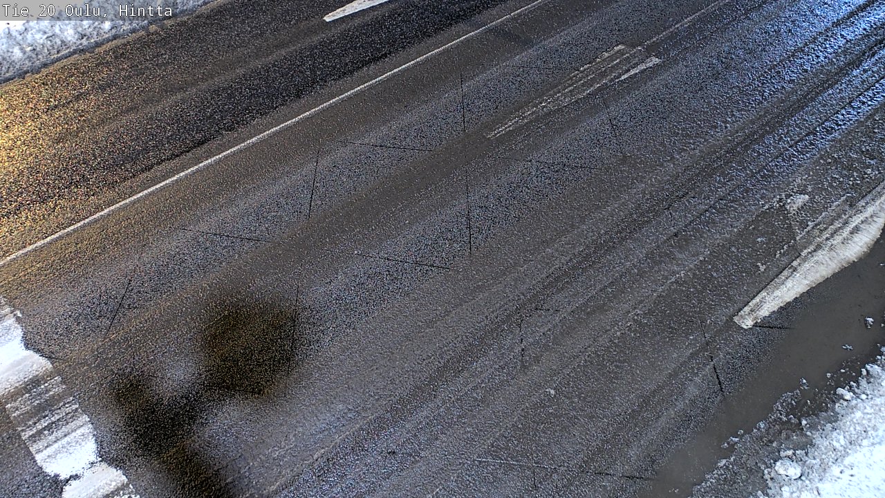 Weather Camera Image Väg 20 Uleåborg, Hintta, Oulu, Pohjois-Pohjanmaa