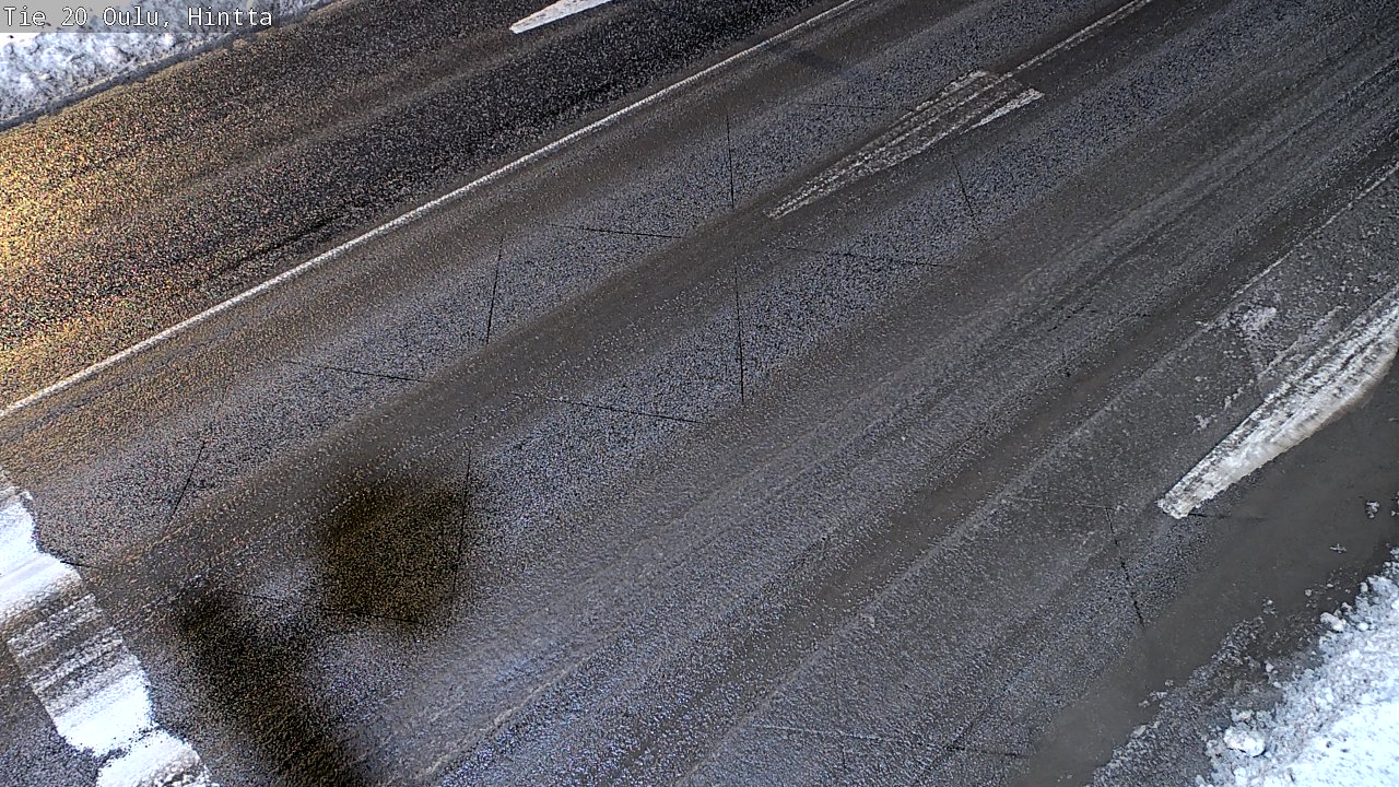 Weather Camera Image Väg 20 Uleåborg, Hintta, Oulu, Pohjois-Pohjanmaa