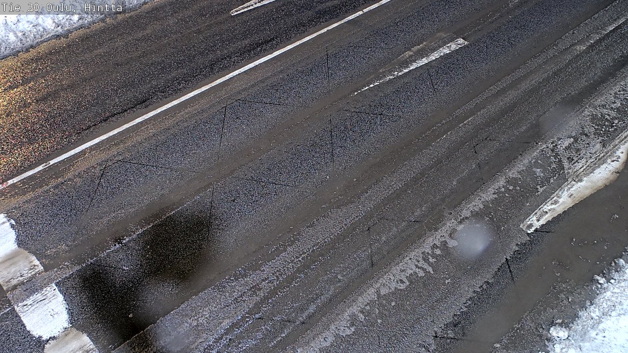 Weather Camera Image Väg 20 Uleåborg, Hintta, Oulu, Pohjois-Pohjanmaa